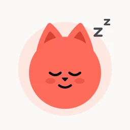 El gato de Kibo dormido